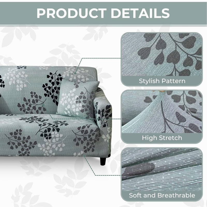 Lamberia Printed Sofa Cover Stretch Couch Cover Sofa Slipcovers for Couches and Loveseats with Two Pillow Case (Fall, Loveseat) - Image 4